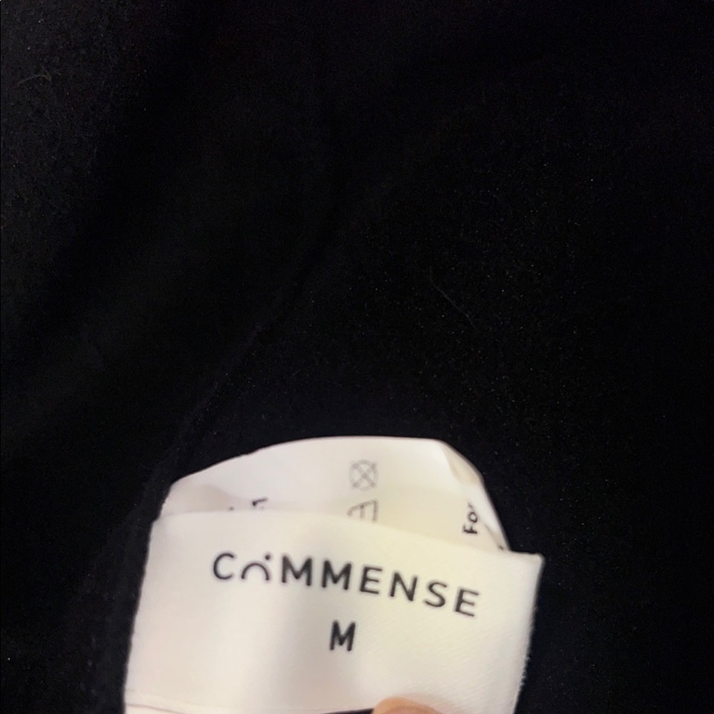 Commense Black and White Blazer with Elegant Trim - Picture 2 of 3